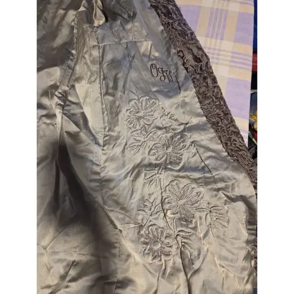 Vintage 40s 50s Rikes Dayton Persian Lamb Fur Mink Fur Collar Coat Penny Lane - Picture 10 of 16